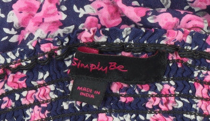 SimplyBe Women's Multicolour Floral Jumpsuit, Size 14