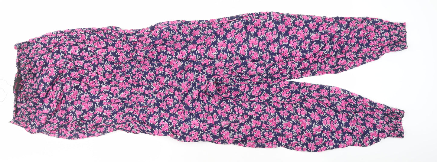 SimplyBe Women's Multicolour Floral Jumpsuit, Size 14