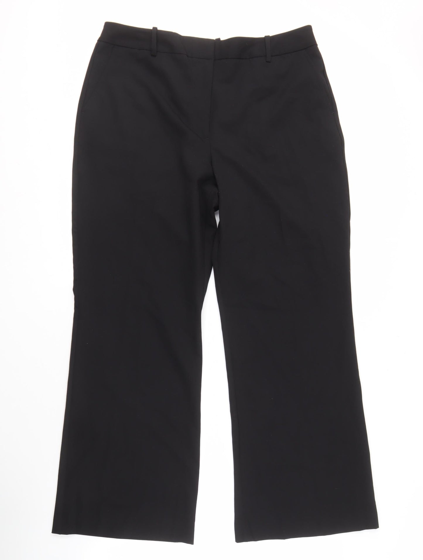 Womens UK Size 14 Worthington Regular Fit Business Casual Black Trousers
