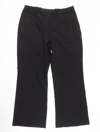 Womens UK Size 14 Worthington Regular Fit Business Casual Black Trousers