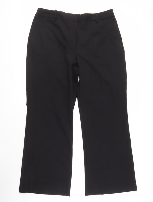 Womens UK Size 14 Worthington Regular Fit Business Casual Black Trousers