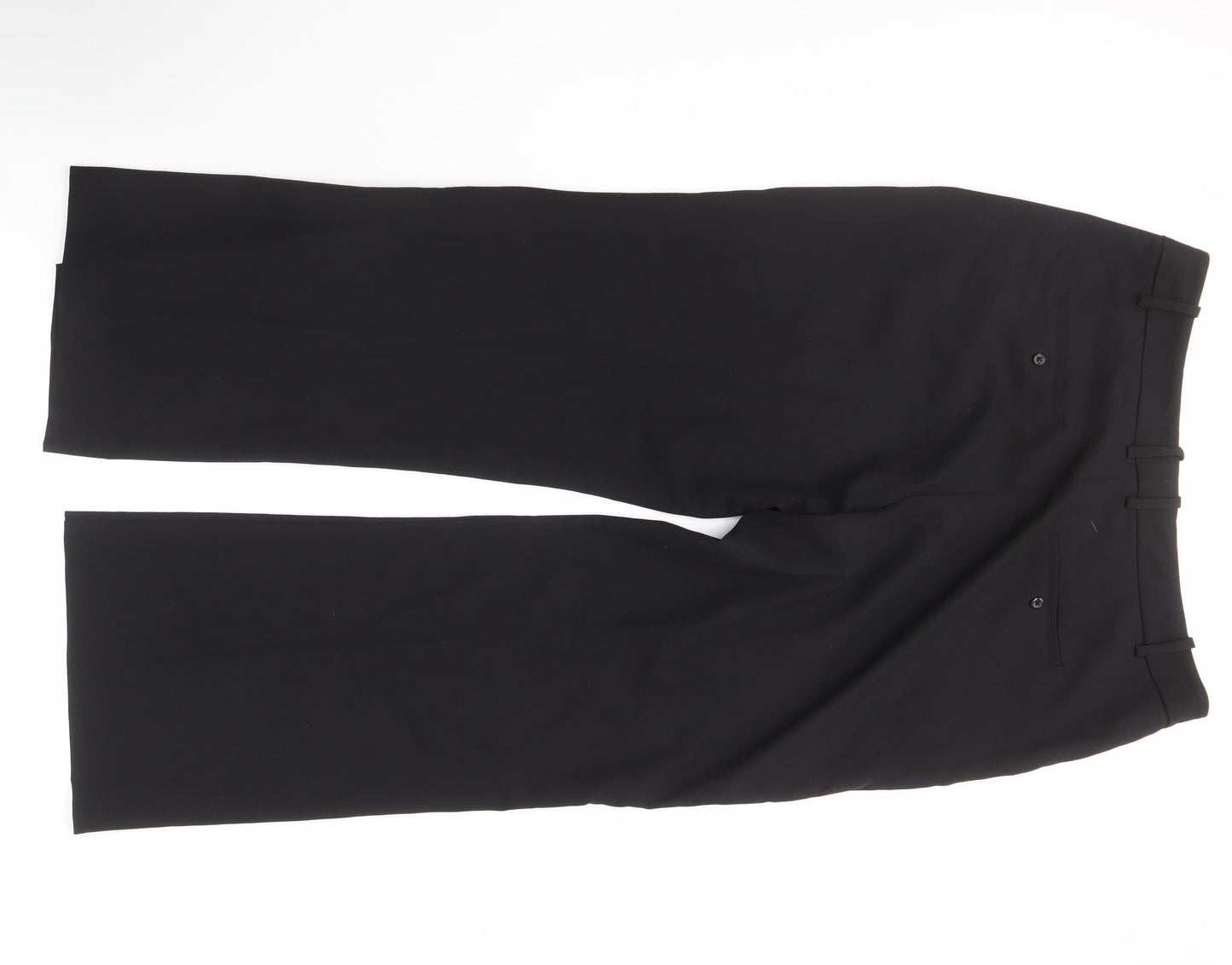 Womens UK Size 14 Worthington Regular Fit Business Casual Black Trousers