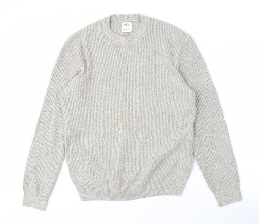 Marks and Spencer Men’s Grey Pullover Jumper L