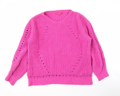 Womens UK Size S NEXT Pink Pullover Jumper