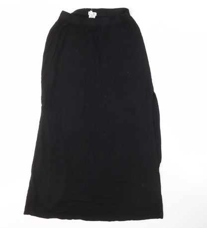 Garage Women's Black Long Skirt, Size S, Elastic Waist