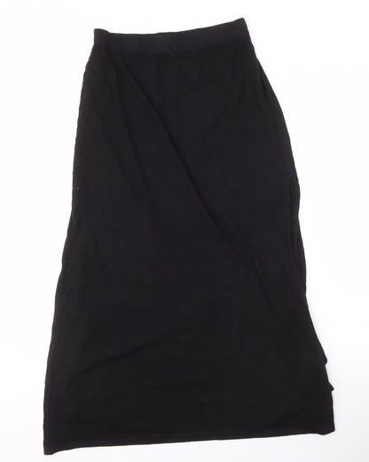 Garage Women's Black Long Skirt, Size S, Elastic Waist