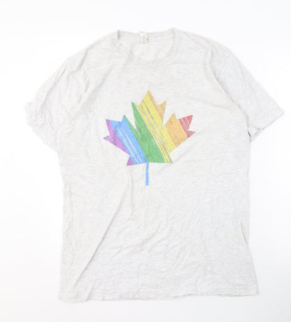 Mens UK Size L American Apparel White  T-Shirt
