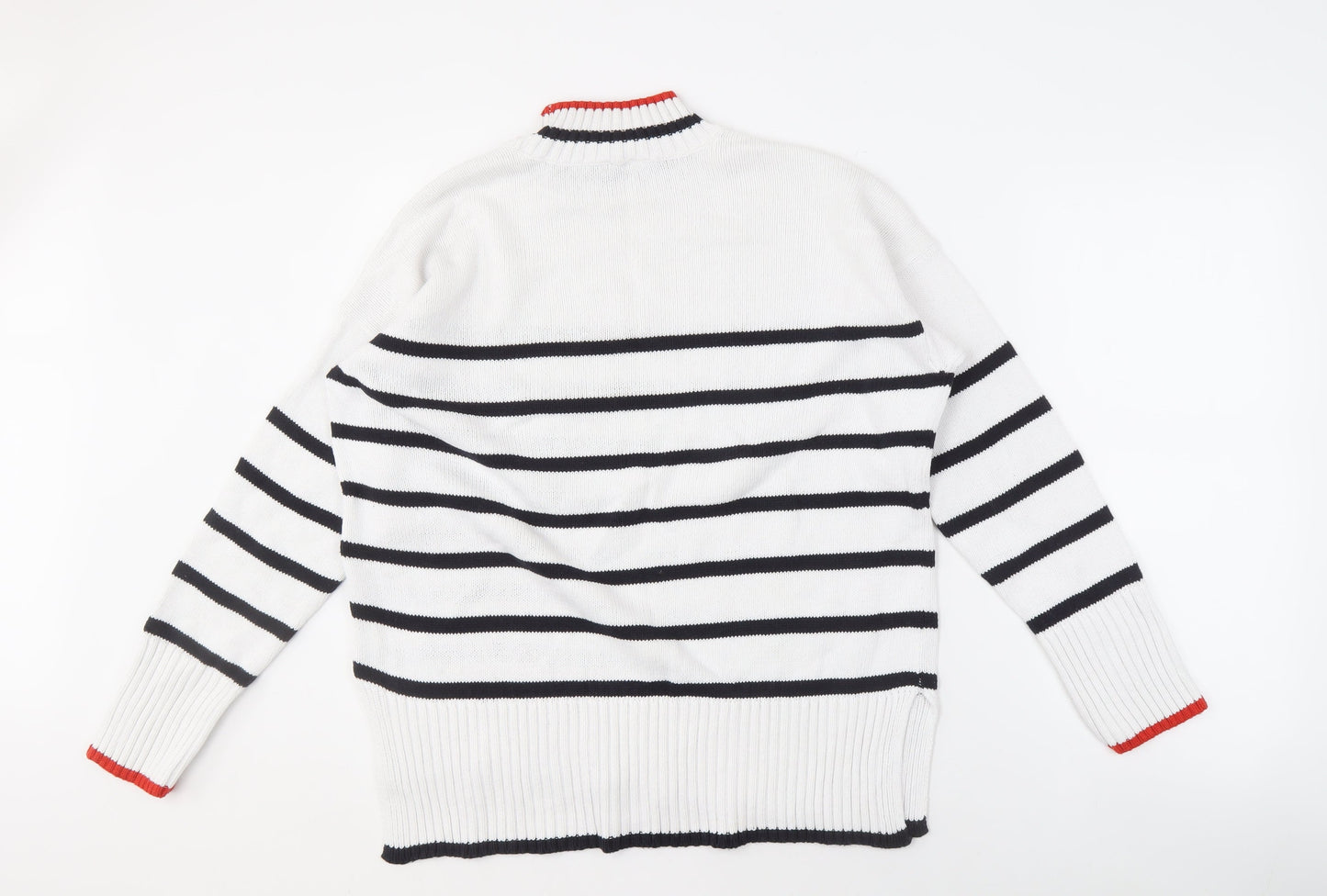 Womens UK Size 14 M&Co White Pullover Jumper