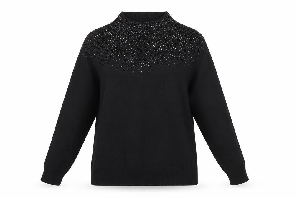 Womens UK Size L Sfera Black Pullover Jumper