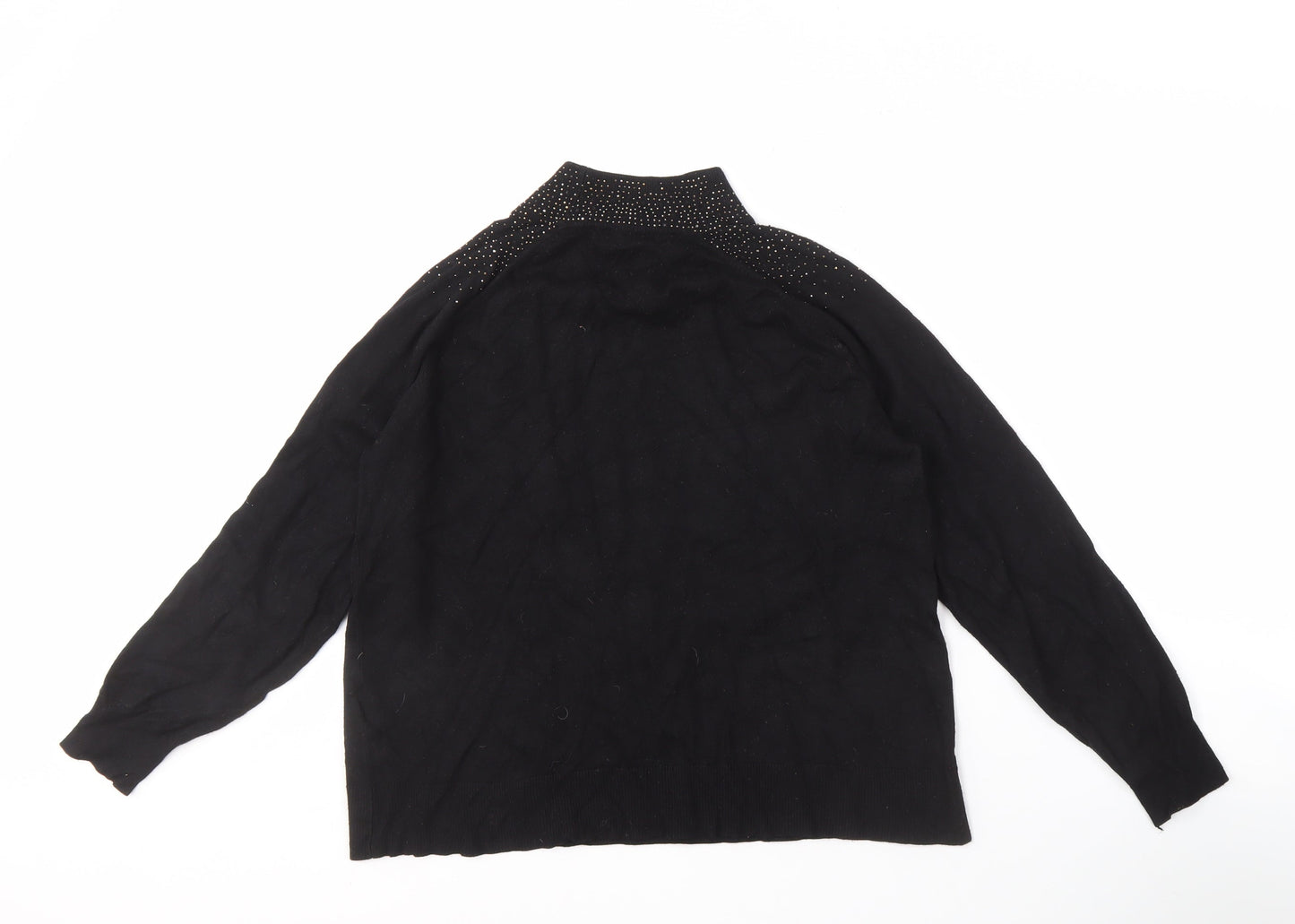 Womens UK Size L Sfera Black Pullover Jumper