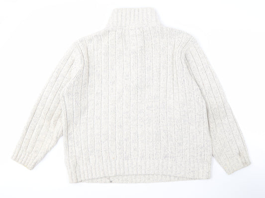 Marks and Spencer Men's White Pullover Jumper XL