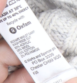 Marks and Spencer Men's White Pullover Jumper XL