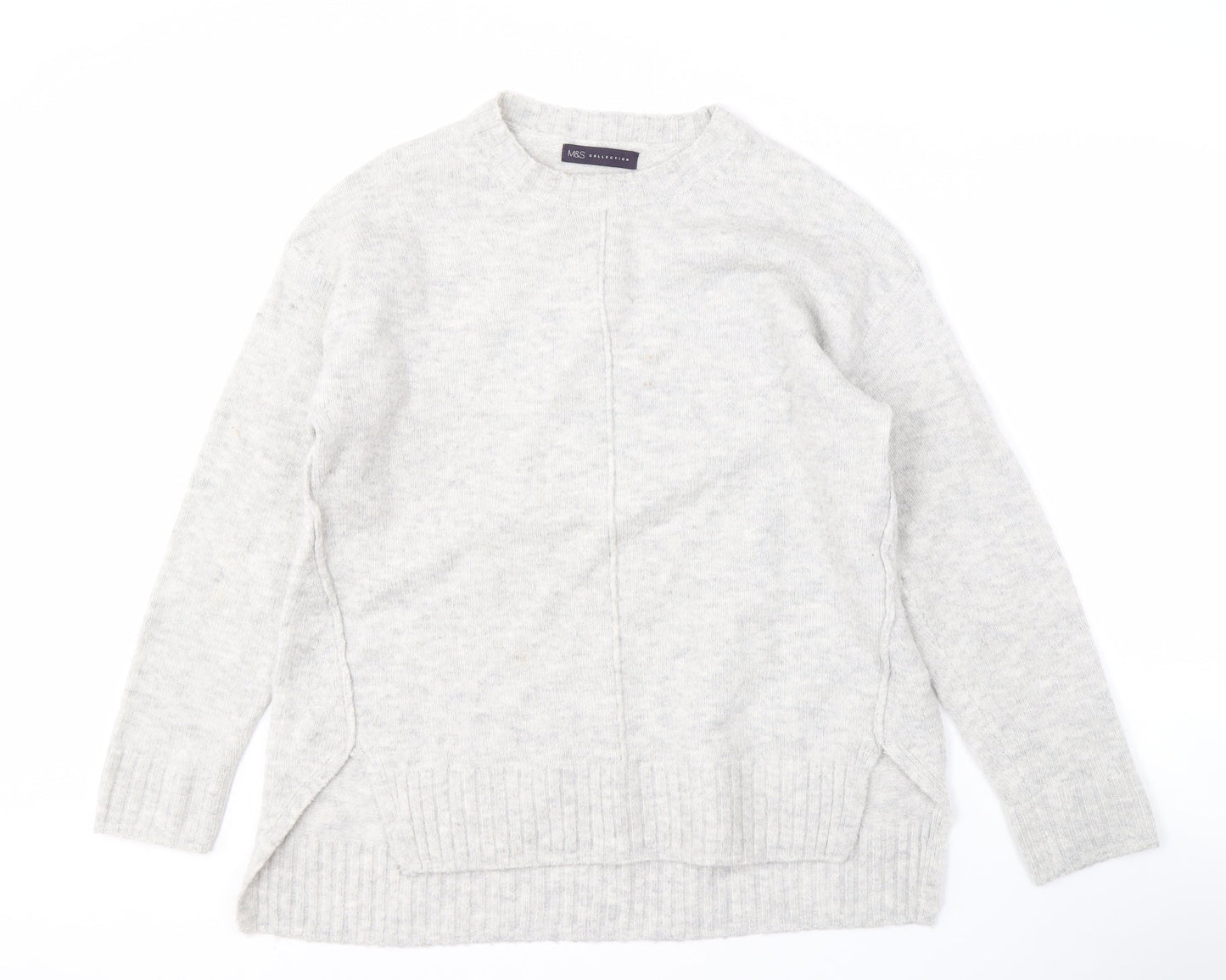 Womens UK Size M Marks and Spencer Grey Pullover Jumper
