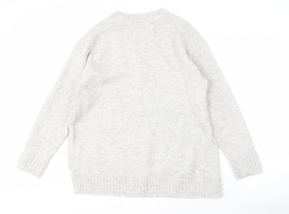 Womens UK Size M Marks and Spencer Grey Pullover Jumper