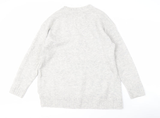 Womens UK Size M Marks and Spencer Grey Pullover Jumper