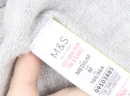 Womens UK Size M Marks and Spencer Grey Pullover Jumper