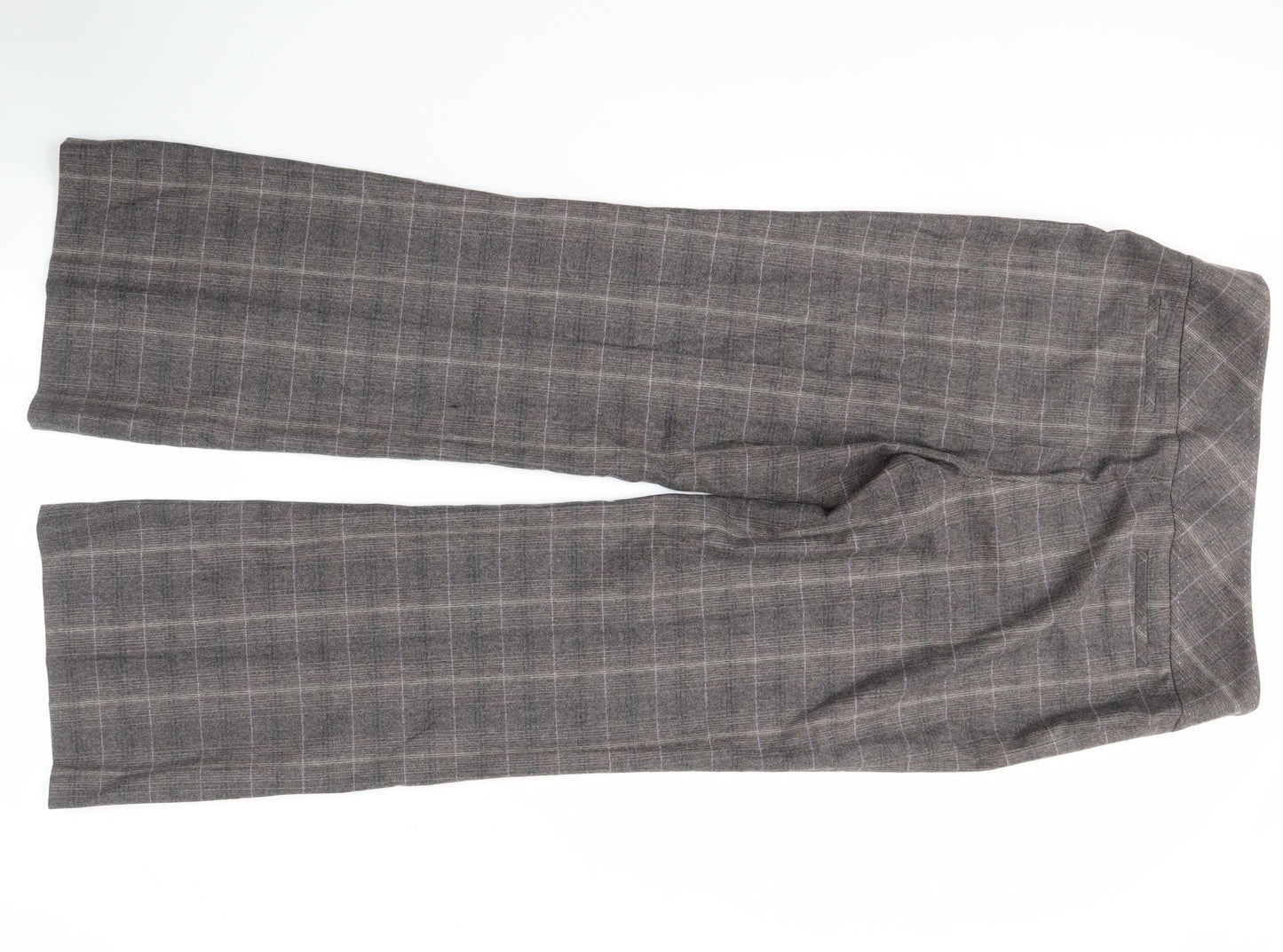Womens UK Size 14 NEXT Regular Fit Business Casual Brown Trousers