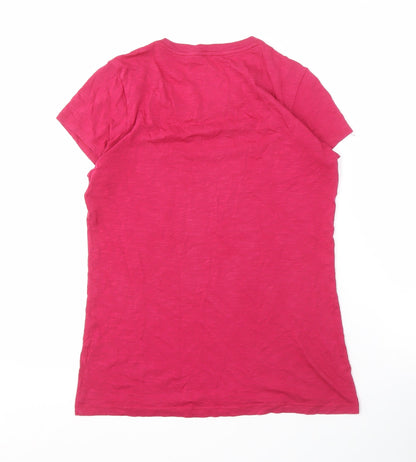 Banana Republic Women's Pink T-Shirt Size M