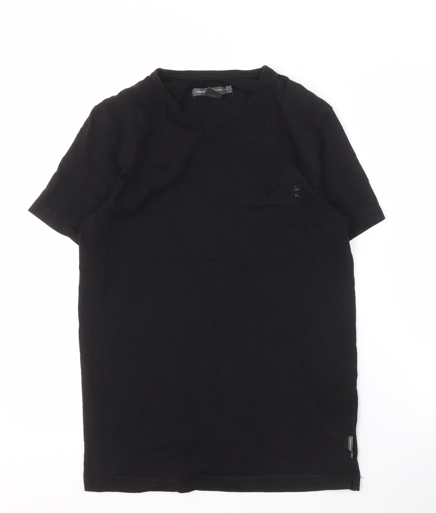 Mens UK Size S French Connection Black  T-Shirt
