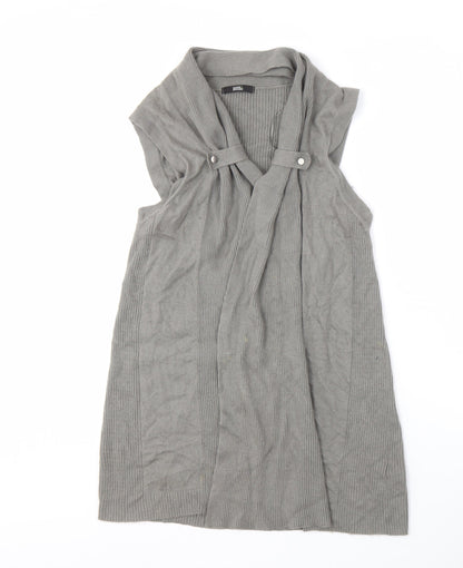 Womens UK Size 14 Marks and Spencer Grey Vest Jumper
