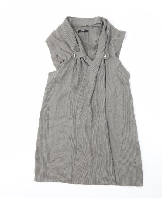 Womens UK Size 14 Marks and Spencer Grey Vest Jumper