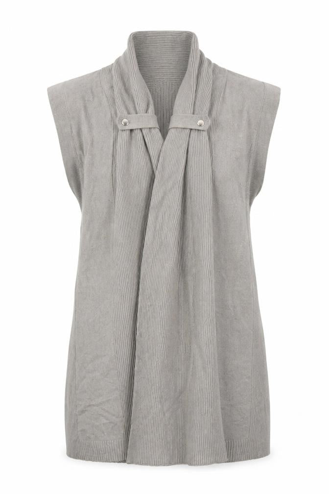 Womens UK Size 14 Marks and Spencer Grey Vest Jumper