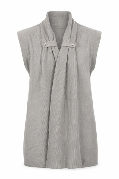 Womens UK Size 14 Marks and Spencer Grey Vest Jumper