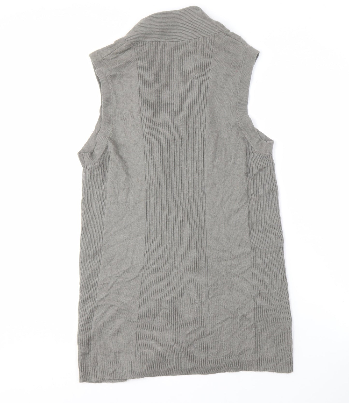Womens UK Size 14 Marks and Spencer Grey Vest Jumper
