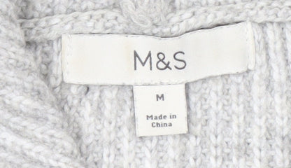 Womens UK Size M Marks and Spencer Grey Pullover Jumper