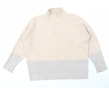 Womens UK Size L Marks and Spencer Beige Pullover Jumper