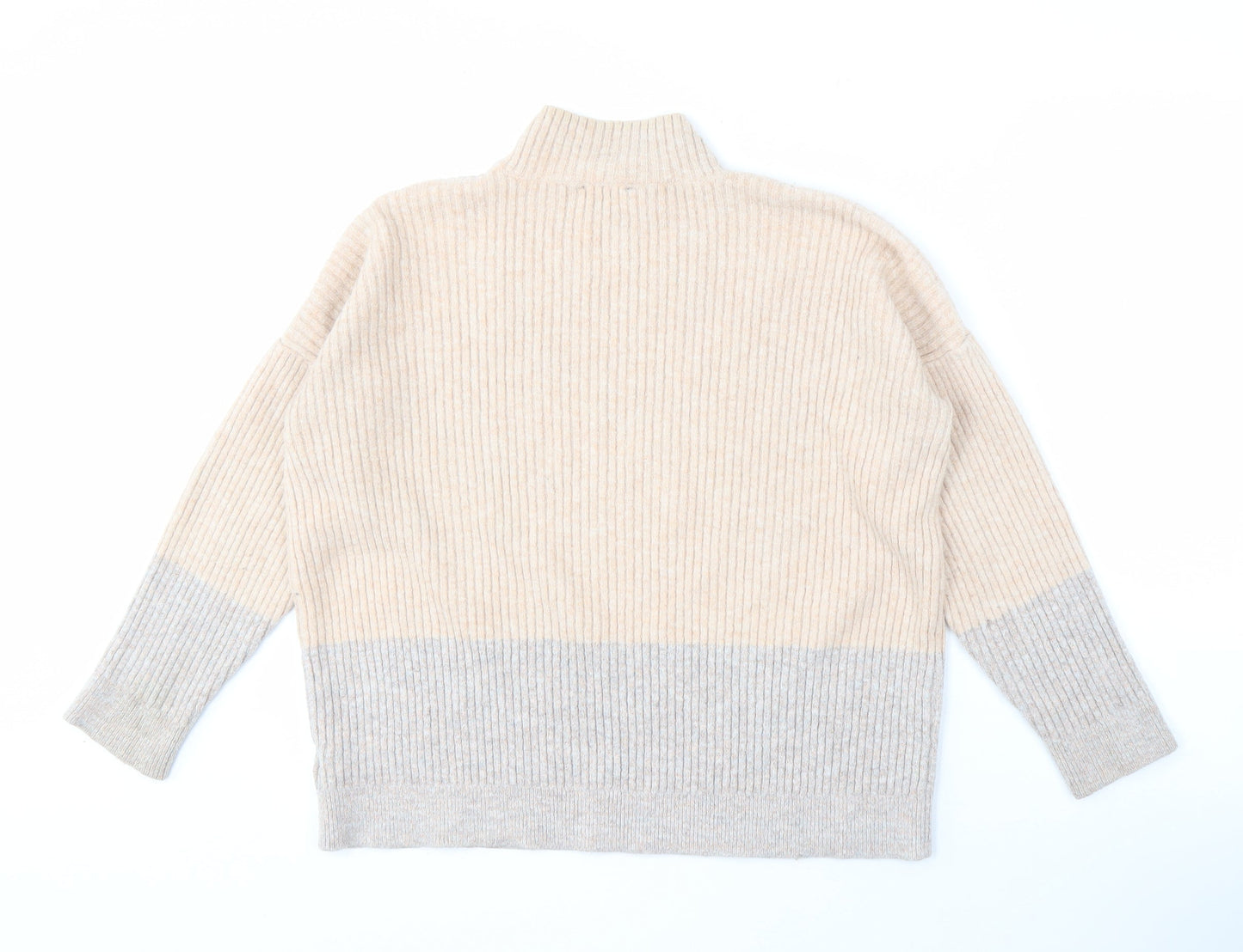 Womens UK Size L Marks and Spencer Beige Pullover Jumper