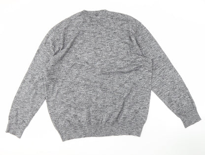 Next Men's XL Grey Pullover Jumper - Crew Neck, Casual