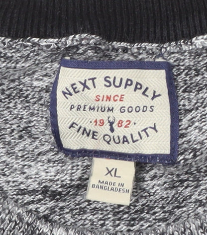 Next Men's XL Grey Pullover Jumper - Crew Neck, Casual