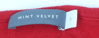 Womens UK Size S Mint Velvet Red Pullover Jumper