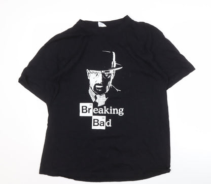 JHK Men's Black Breaking Bad XL Graphic T-Shirt