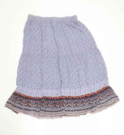 Cotton Traders Women's Floral Peasant Skirt Size 14