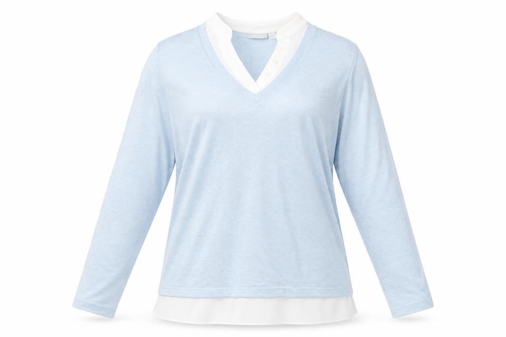 Womens UK Size S Fransa Blue Pullover Jumper