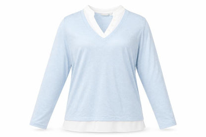 Womens UK Size S Fransa Blue Pullover Jumper