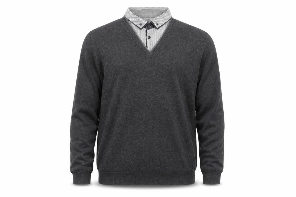 Mens UK Size M Marks and Spencer Grey Pullover Jumper
