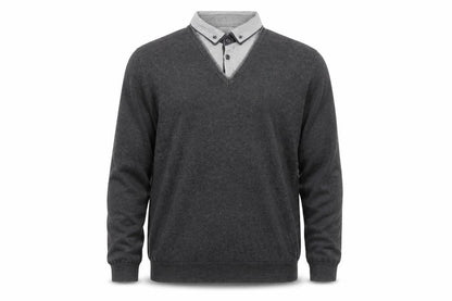 Mens UK Size M Marks and Spencer Grey Pullover Jumper