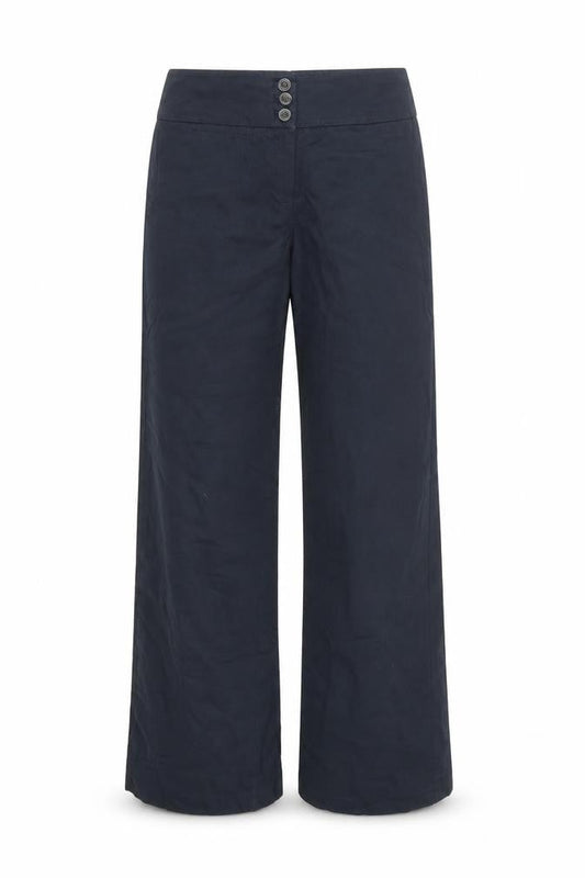 Womens UK Size 10 Autograph Regular Fit Casual Blue Trousers