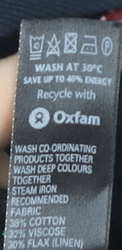 Autograph Women's Blue Straight-Leg Trousers Size 10