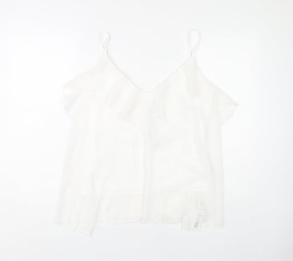 boohoo Women's White Camisole Tank Top Size 18