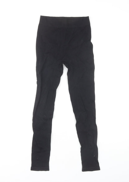 Zara Women's Black XS Leggings - Stretch Knit