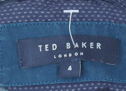 Ted Baker Men's Blue Polo Shirt L Short Sleeve