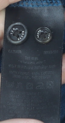 Ted Baker Men's Blue Polo Shirt L Short Sleeve