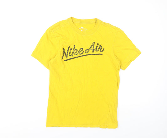 Nike Men's Yellow XS Graphic Print T-Shirt
