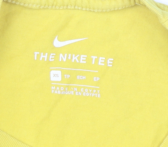 Nike Men's Yellow XS Graphic Print T-Shirt