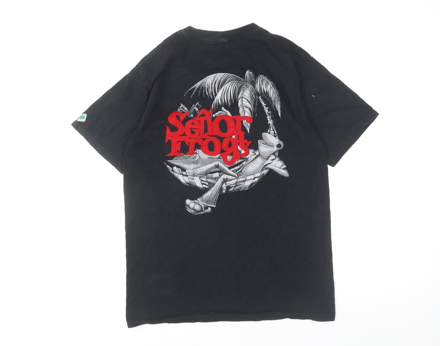Señor Frog's Men's Black Beach Graphic T-Shirt M
