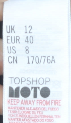 Topshop Women's Black Slim Denim Shorts Size 12